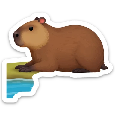 Capybara sticker