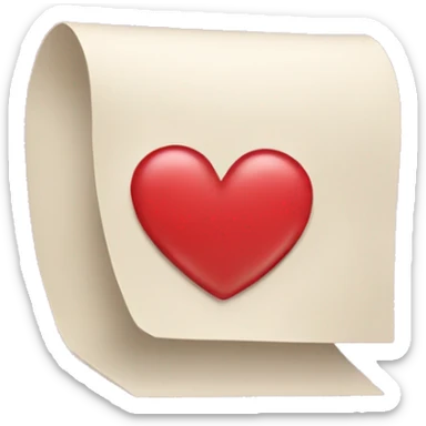 The letter M with a Heart sticker