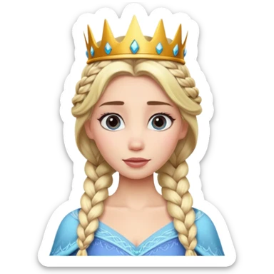 Crown 👑 and Elsa sticker