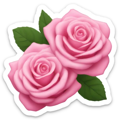 Pink roses sticker