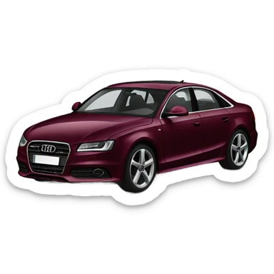 dark cherry audi car sticker