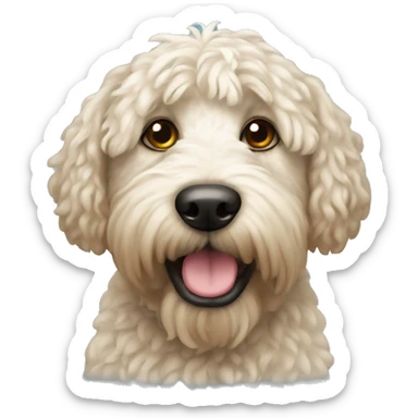 Whoodle dog sticker