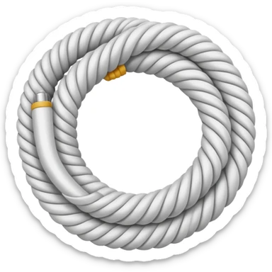 white rope line sticker