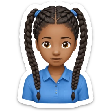 Black girl bent over sticker