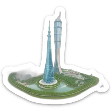 Canton tower sticker