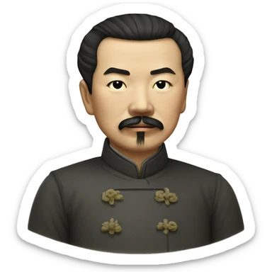 Lu Xun (1881-1936), one of the earliest and best-known modern Chinese writers sticker
