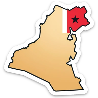 jordan map icon black and white no background just the outline sticker