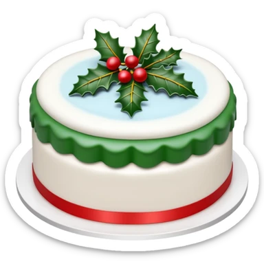 Christmas Cake sticker