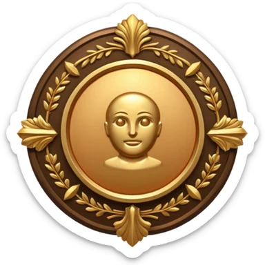 Create a gold emblem that says "Bronze Early Supporter" sticker