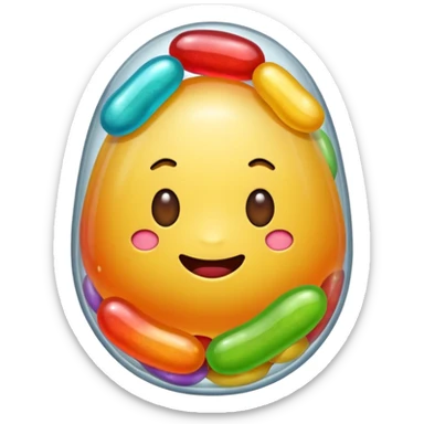 Jelly bean sticker