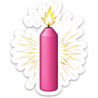 firecracker pinkl sticker