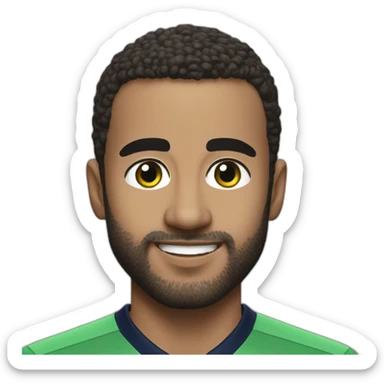 Lucas moura in a green tottenham jersey sticker