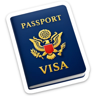 passport and visa sticker