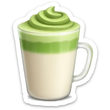 Matcha latte  sticker
