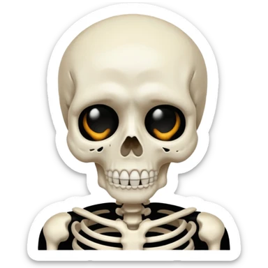 Squelette qui pleure sticker
