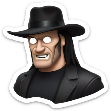 wwe undertaker sticker