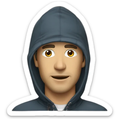 cagoule avec marquer kerchak sticker