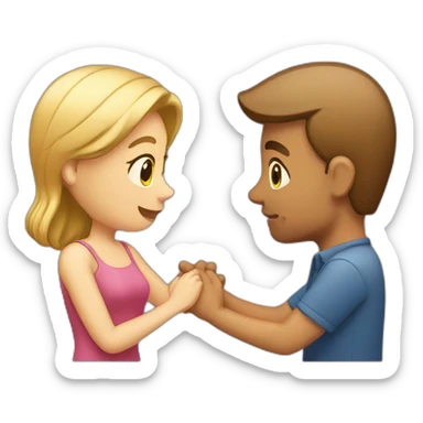 Man-proposing-to-woman sticker