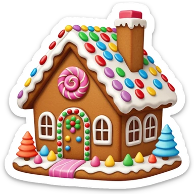 gingerbread house sticker