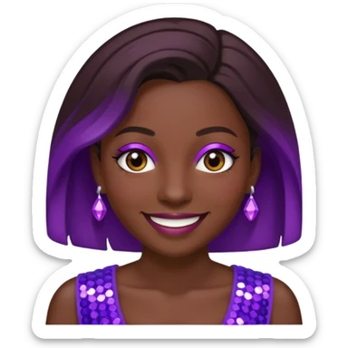 Paillete voilette sticker