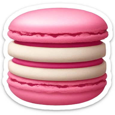 Pink macaroon sticker