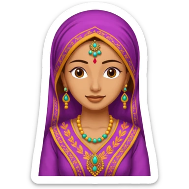 Women with punjabi suit sticker
