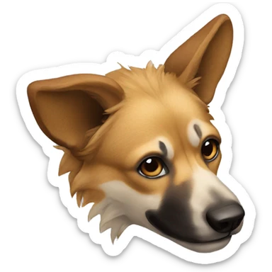 Wild dog sticker