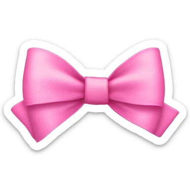 Pink bow sticker