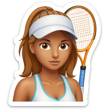 Tennis girl  sticker