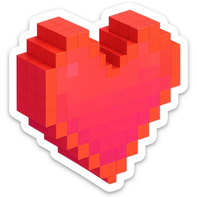 Heart sticker