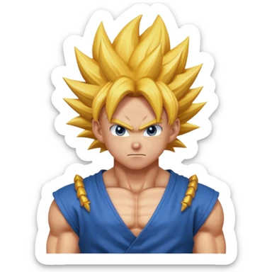 Super saiyan goku sticker