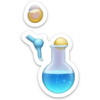 chemistry with bubbles sticker