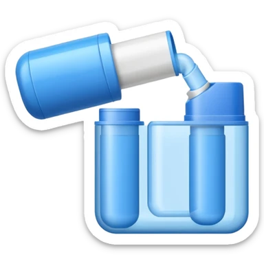 blue inhaler sticker
