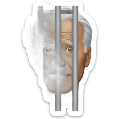 biden prisoner behind the bars sticker