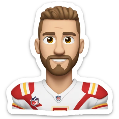 Travis kelce bending  sticker