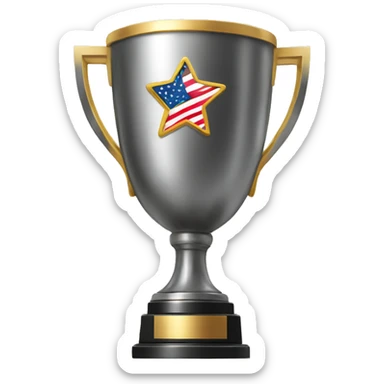 TROPHY usa english sticker