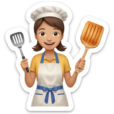 Air fryer Laughing historically sticker