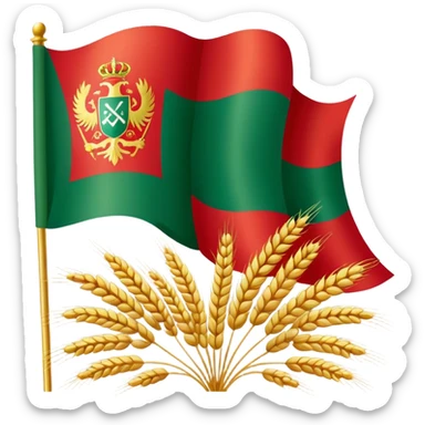 flag of the Bulgaria Communism sticker
