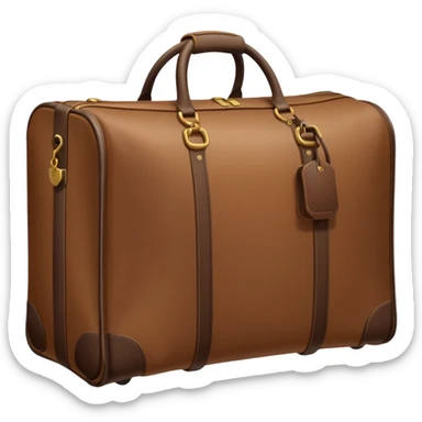 1 travel bag inside a tidy hotel room sticker