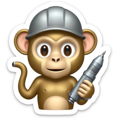 Drill monkye sticker