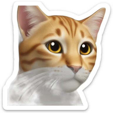 Cat tarzan liane sticker