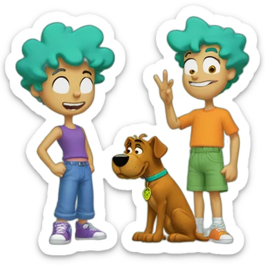 scooby doo and the rugrats sticker