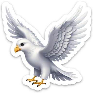 letter with wings sticker