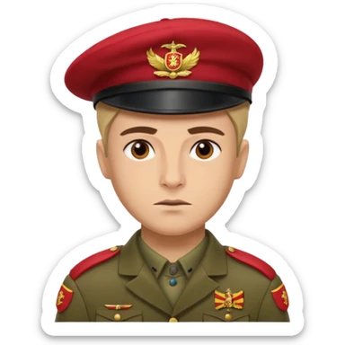 legionario del et español con mi cara  sticker