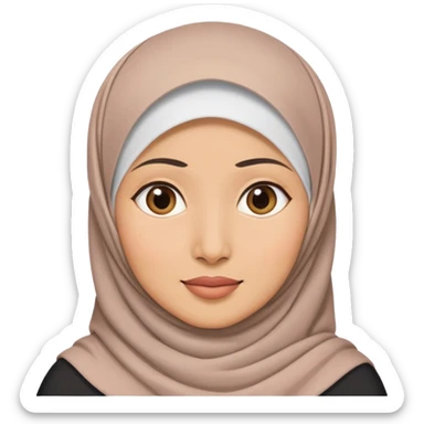 hijab indonesian mother dyslexic sticker