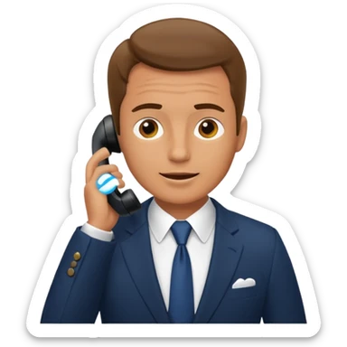 HOMBRE HABLANDO POR TELEFONO sticker