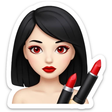“Emoji girl, femme fatale sticker