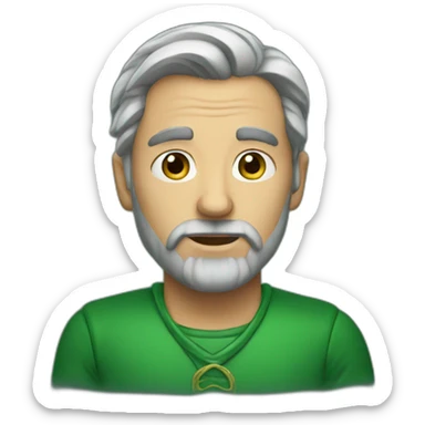 man of emerald sticker