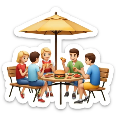 Backyard barbecue  sticker