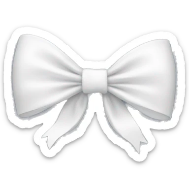 White bow sticker